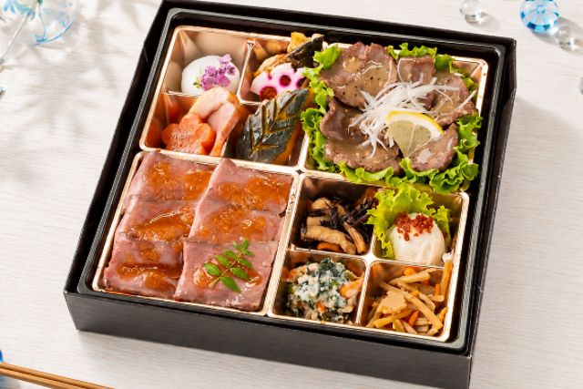 【熨斗対応可】白翠（はくすい）〜夏の特製ネギ塩牛タンと和風おろしの自家製ローストビーフ重〜