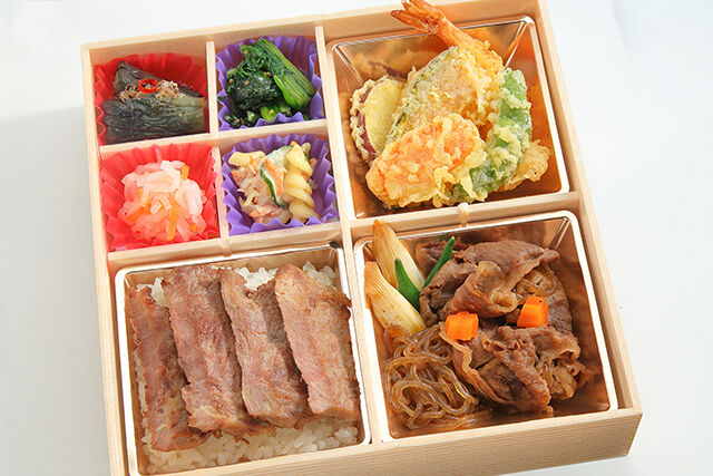 彩り匠和膳～ステーキ重＆すき焼き＆天婦羅～