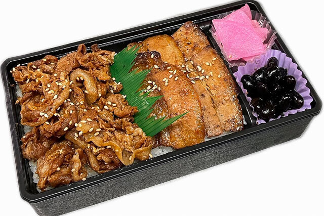 炭火焼豚ハーフ重（豚しゃぶ・豚カルビ）