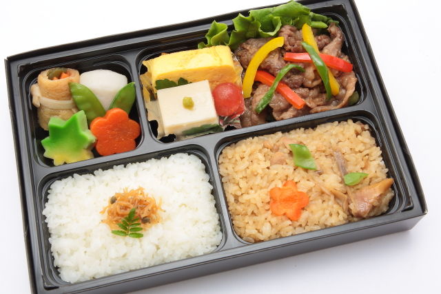 いろどり野菜の焼肉弁当