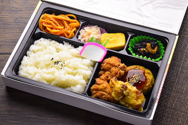 ちょっとデラックス・豆腐ハンバーグのあんかけ弁当